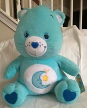 Care Bears Nanco Bedtime Bear 15” Plush Foam Stuffed NWT Blue Moon Stars... - $19.99