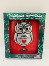 Gloria Duchin Christmas Traditions Owl Always Love You Collectible Ornament 2022 - £15.45 GBP