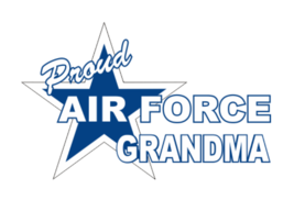 7&quot; PROUD AIR FORCE GRANDMA VINYL STICKER DECAL - £31.44 GBP