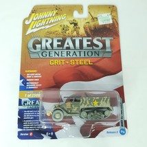Johnny Lightning Greatest Generation WWII Crit Steel M2 Half Truck NEW - $22.76