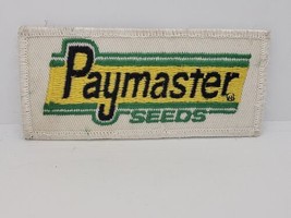 Paymaster Seeds Embroidered Patch 4.5&quot; X 2&quot; Vintage Farm Agriculture - $9.79