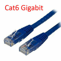 15Ft Cat6 Rj45 24Awg 550Mhz Gigabit Lan Ethernet Network Patch Cable - Blue - £15.66 GBP