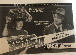 Back To The Future III Tv Guide Vintage Print Ad Michael J Fox Christopher Tpa6 - $5.93