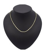 18k Layered Real Gold Filled Links Chain 24" - $239.89 MXN