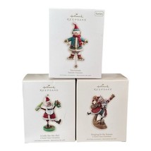 2008 A Santa Claus Christmas Jolly Ho Ho Ho &amp; Snowman Yuletide Hallmark ... - $293.34 MXN
