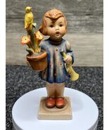Hummel Goebel #17/0 &quot;Congratulations&quot; Girl Carrying Flower Pot &amp; Horn Ge... - $782.31 MXN
