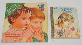 Lot of 2 Books Little Prayers &amp; my little book about God Eloise Wilkin - $9.85