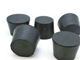 1 1/4&quot; Solid Black Rubber Stoppers  Tapered Plug  Bung Plug Various Pack... - £10.48 GBP+