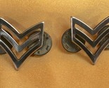 Two Small Military Uniform Pins Badges Studded - $6.95