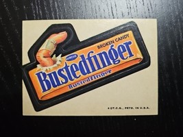 Topps Wacky Packages 3rd Series 1973 Bustedfinger Broken Candy Vintage D... - $18.93 CAD