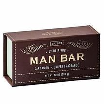 San Francisco Soap Company Exfoliating Man Bar, Cardamom &amp; Juniper, 10 O... - £11.78 GBP