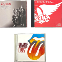 Rolling Stones Queen Aerosmith 3 Greatest Hits CD Bundle Forty Licks Absolute - $28.98