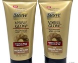 2 Suave Professionals Visible Glow Self-Tanning Body Lotion Medium To Ta... - $29.69