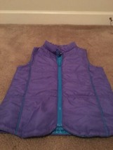 L.E.I . Girls Purple &amp; Blue Puffer Vest Jacket Zip Size XL - £29.82 GBP