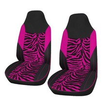 Velvet Fabric Pink  Car Seat Cover Universal Interior Accessories Seat Covers Fo - £31.21 GBP