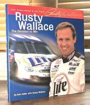 Rusty Wallace &quot;The Decision to Win&quot; NASCAR Signed Limited Edition car racing [Ha - £235.76 GBP