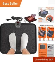 Wider Heated Floor Mat Under Desk - 8 Levels Adjustable Foot Warmer for ... - $66.28
