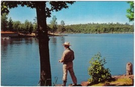 Ontario Postcard Chalk River Lake Fishing - £1.13 GBP