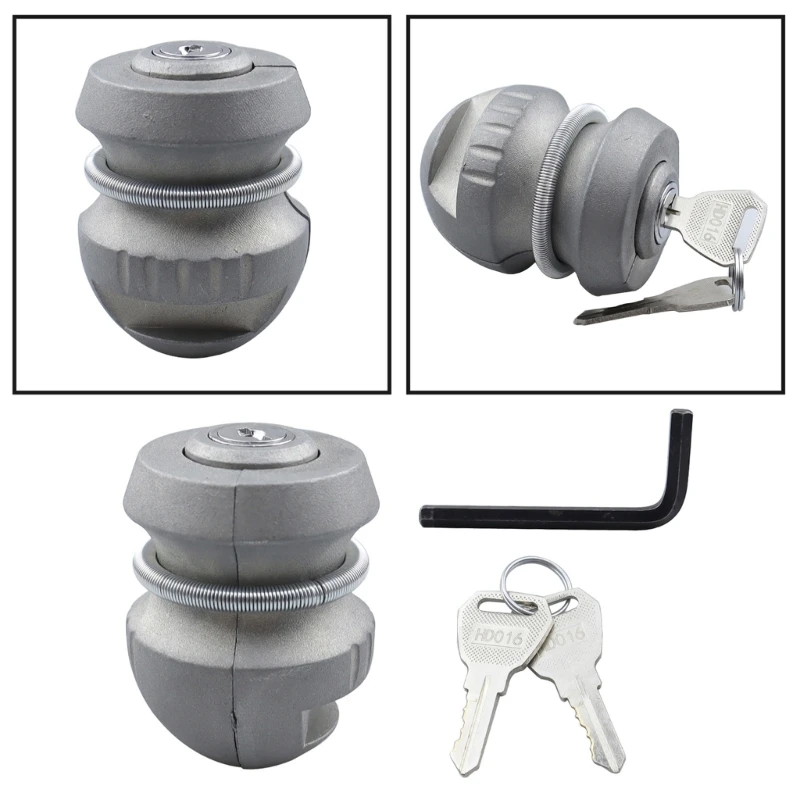 Insertable 50mm Tow Ball Trailer Coupling Hitch Lock - AntiTheft Security - £20.98 GBP