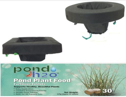 14&quot; Square &amp; 10&quot; Round Floating Plant Basket Kit, 2 Pack PondH2o Pond Pl... - $61.33