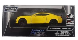 American Legends Yellow Chevrolet Camaro ZL1 1:43 Pull Back &amp; Go Diecast Car  - £18.86 GBP