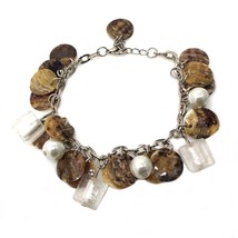 Tropical Clusters Natural Shell Handmade Bracelet - £9.25 GBP