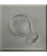 4" Turkey Chicken Leg Drumstick Metal Cookie Cutter #NA8153 - $1.75