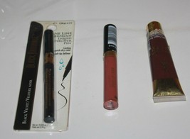 Black Radiance Fine Line Eyeliner Pen CA6425 +Lip Color &amp; Lip Gloss Lot Of 3 New - £8.19 GBP