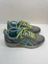 ASICS Women&#39;s GEL-Venture 5 &#39;tennis&#39; shoes 9.5 Silver Grey/Turquoise/Lime green - £15.48 GBP