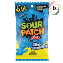 1x Bag Sour Patch Kids Blue Raspberry Flavor Soft &amp; Chewy Gummy Candy | 8oz - £8.07 GBP