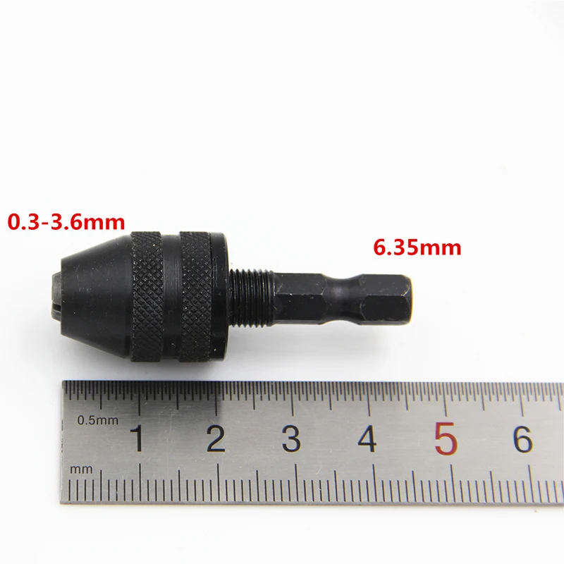 1pc 6.35mm Quick Change Keyless Drill Bit Chuck Hex Shank Adapter Conver... - $2,989.95 MXN