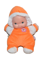 Goldberger Baby&#39;s First Doll Plush Rattle Milky So Soft Orange Toy Lovey - £10.32 GBP