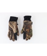 Vintage Cabelas Distressed Leather Goretex Camouflage Hunting Gloves Small - $49.45