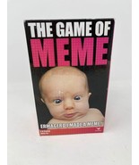 The Game Of Meme 100 Meme Cards 100 Picture Cards &amp; 1 Instruction Sheet.... - $19.23