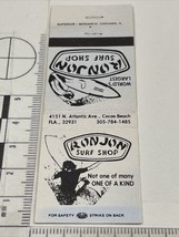 Vintage Matchbook Cover  Ron Jon Surf Shop Cocoa Beach, FL  gmg  Unstruck - £9.74 GBP