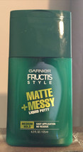 Garnier Fructis Style Matte + Messy Liquid Putty Medium Hold 4.2 oz - £2.46 GBP
