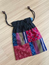 Lovely Colorful Patchwork Geometric Print Cotton Drawstring Bag Handbag ... - £19.28 GBP