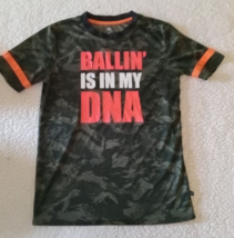 Champion Men&#39;s Camo T-Shirt Athletic size 14 ballin is in my dna - $10.39