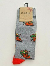 K.Bell Holiday Sleigh Crew Socks Grey / Orange - £32.03 GBP
