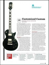 Epiphone Les Paul Custom Pro Electric Guitar 8 x 11 sound check review article - £3.37 GBP