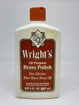 Wright&#39;s Brass Polish for Brass Copper Chrome Bronze Pewter 8 fl oz - 25... - $23.35