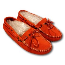 Roots Shoes Moccasins  Driving Suede Burnt Orange Size EU 37 US 7 - $52.24