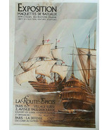 RAYMOND POULET – ORIGINAL EXHIBITION POSTER– MODELS BOATS – POSTER -C.1980 - $159.13