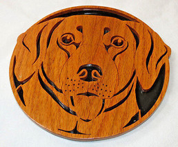 Mathena&#39;s Woodcraft wood wall plaque art decoration dog Labrador Retriever - $29.69