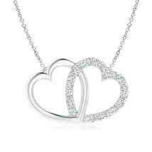 Authenticity Guarantee

Diamond Interlocking Heart Necklace in 14K White Gold - £748.76 GBP