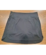 Athleta Fairway Golf Skort 18&quot; Black Athletic Skirt Tennis Run Picklebal... - $33.20