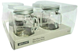 Ashland Mini Mason Jars Glass Storage Container Silver Lid Spice Crafts ... - $28.39