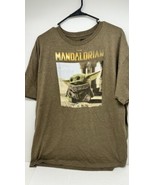 Star Wars Mandalorian Shirt Mens Teen XXL  Brown Graphic T-shirt Baby Yo... - $11.49 CAD