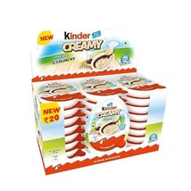Kinder Creamy Pack of 24 Milky and Cocoa Chocolate with Extruded Rice, 456 Grams - £18.74 GBP