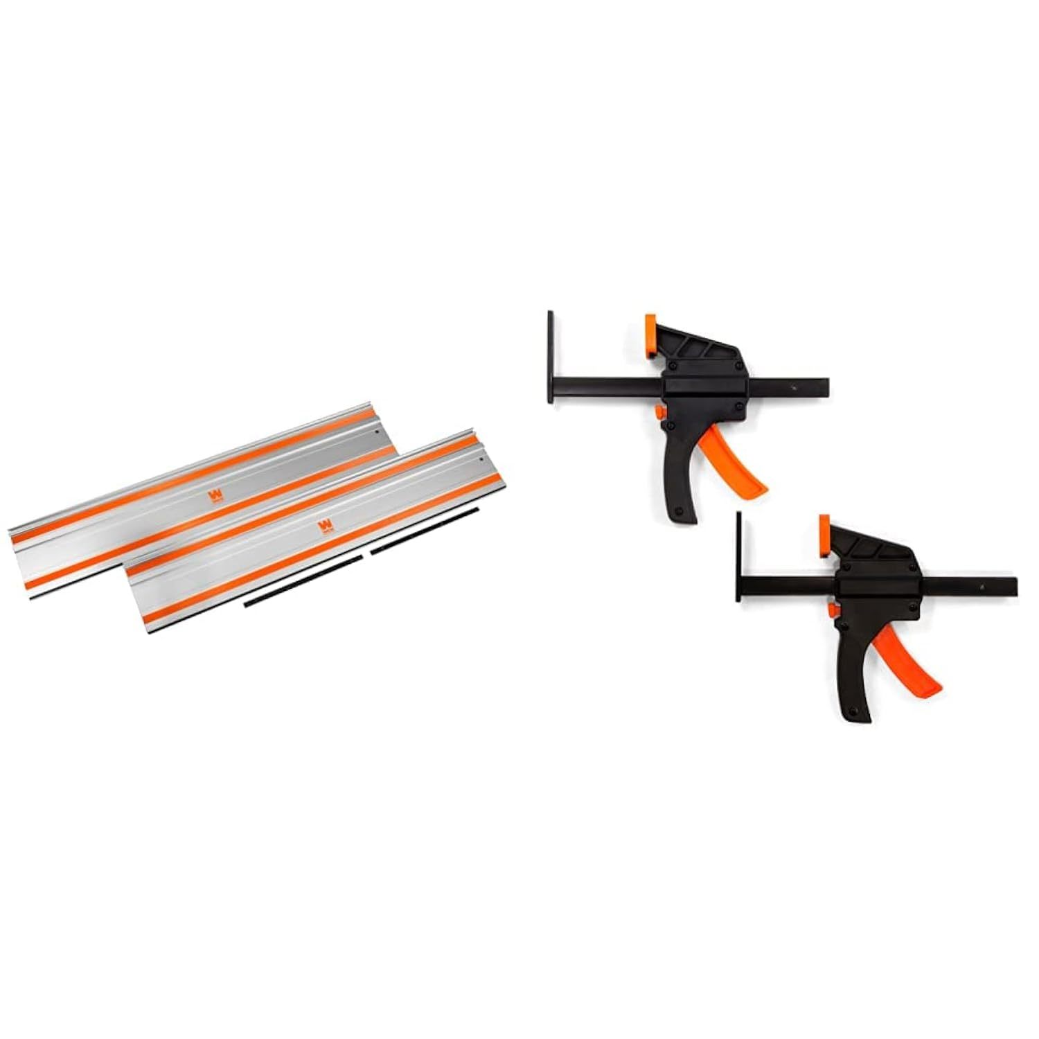 WEN CT9502 100-Inch Track Saw Track Guide Rail and Adapters & 36053C 6" Quick Re